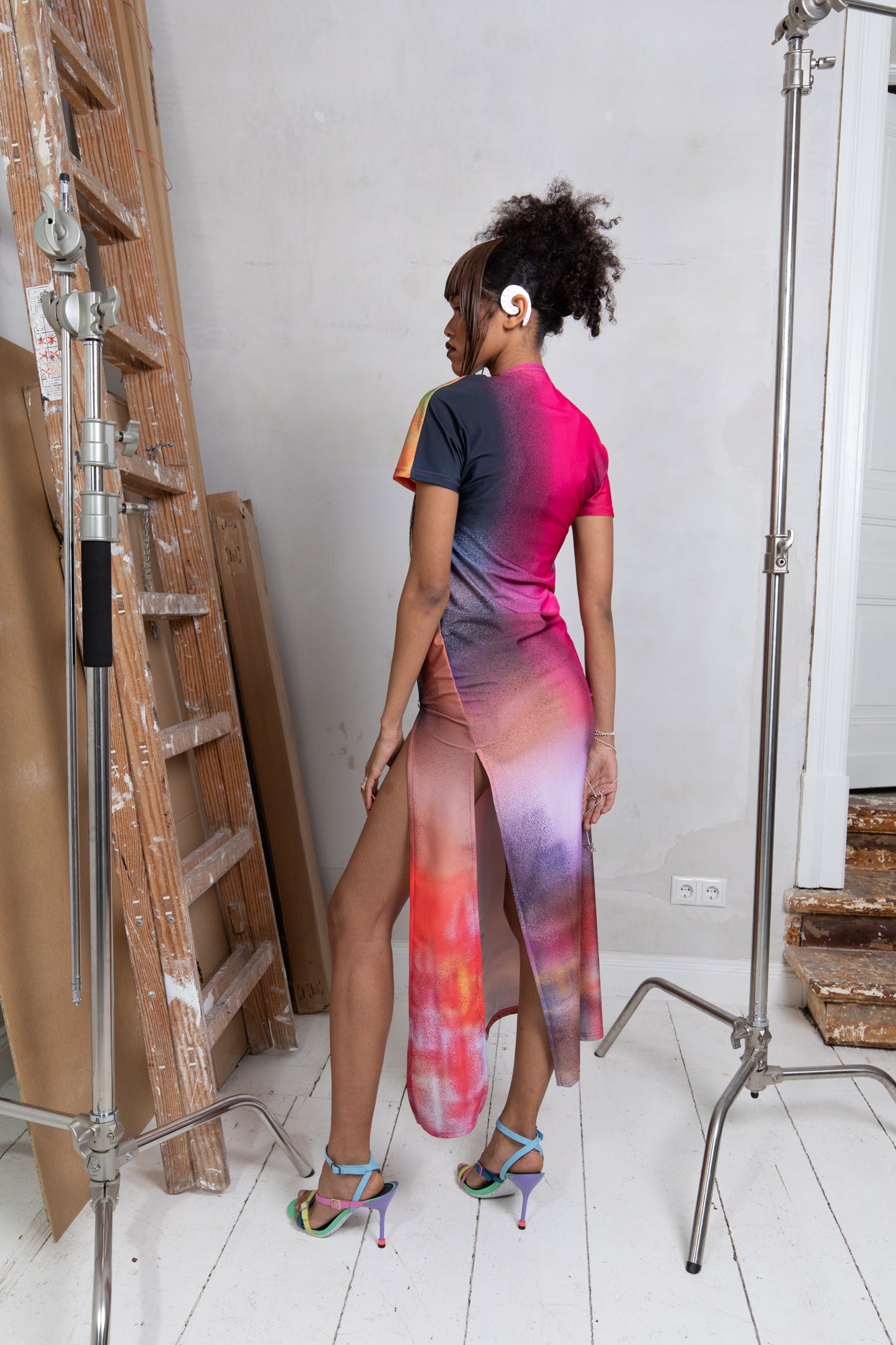 Recycled Lycra "CUTS" Dress