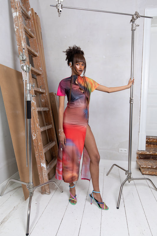 Recycled Lycra "CUTS" Dress